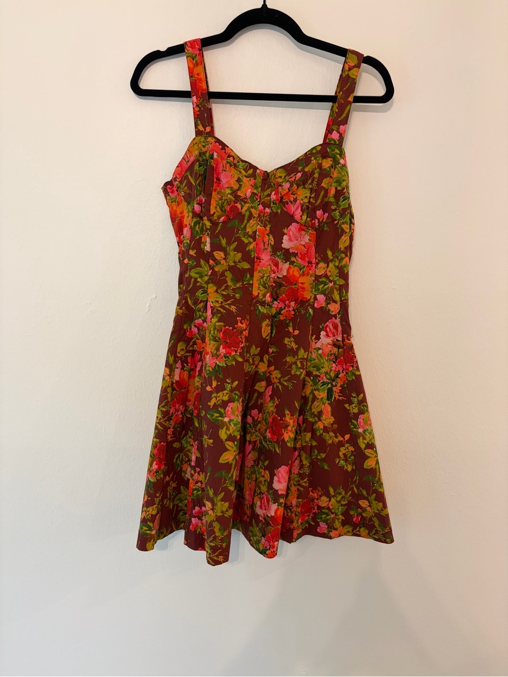 Avec Les Filles Floral Corset Bustier Mini Dress NWT